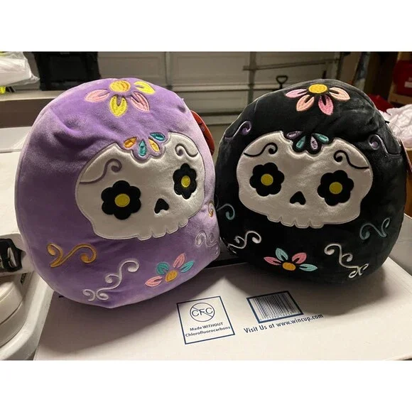Day of the Dead Sugar Skull Squishmallows Delfina Daria Halloween Stuffed Toy - Picture 2 of 4